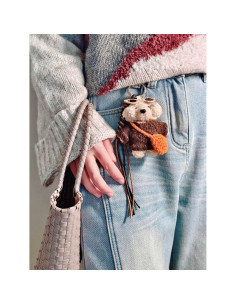 Llavero encanto de bolsa Kawaii Joedy para mujeres - Oso 2