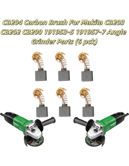 Cepillos de Carbono BXSILNY CB204 para Makita - 6 Piezas