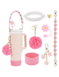 Conjunto de Accesorios Gestarich para Stanley Cup 7 Piezas Rosa
