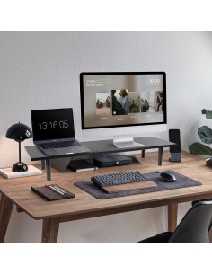 Soporte Doble Monitor Ajustable Across-Star 32-40 Pulgadas Negro 2