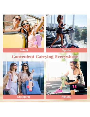 Conjunto de Accesorios Gestarich para Stanley Cup 7 Piezas Rosa