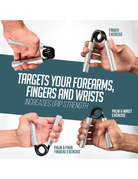 Agarradores de Mano Logest 100-200LB 3 Paquete Metal Antideslizante