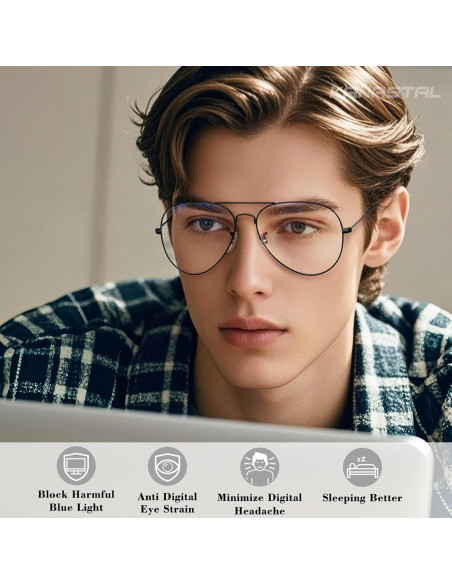 Gafas de sol KANASTAL anti luz azul UV400 para hombres y mujeres