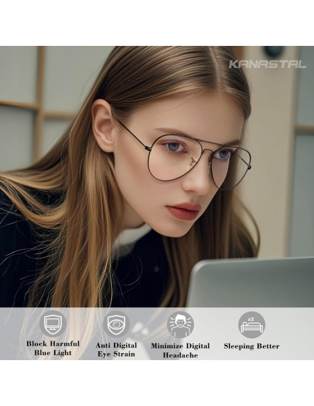 Gafas de sol KANASTAL anti luz azul UV400 para hombres y mujeres