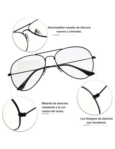 Gafas de sol KANASTAL anti luz azul UV400 para hombres y mujeres