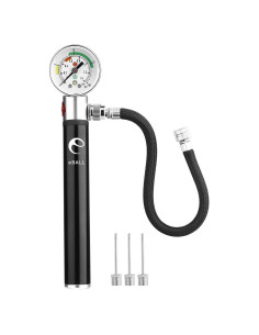 Bomba de aire manual eBall con manómetro para balones deportivos