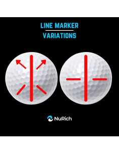 Herramienta de Marcado de Pelotas de Golf NuRich - Paquete de 2 2