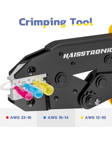 Pelacables y Crimpadora Haisstronica HX1608 AWG 24-10