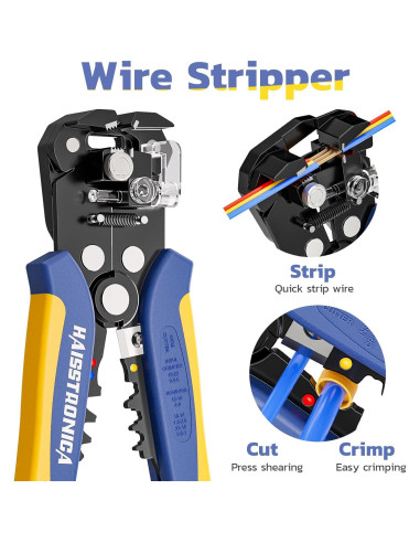 Pelacables y Crimpadora Haisstronica HX1608 AWG 24-10