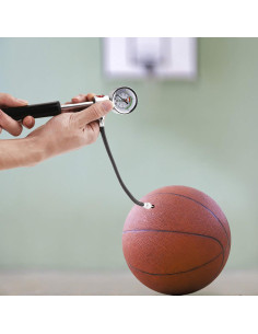 Bomba de aire manual eBall con manómetro para balones deportivos 2