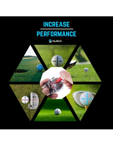 Herramienta de Marcado de Pelotas de Golf NuRich - Paquete de 2