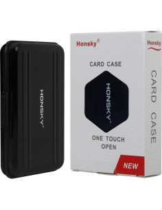 Caja de Aluminio Honsky para Tarjetas SD y Micro SD, Negra 2
