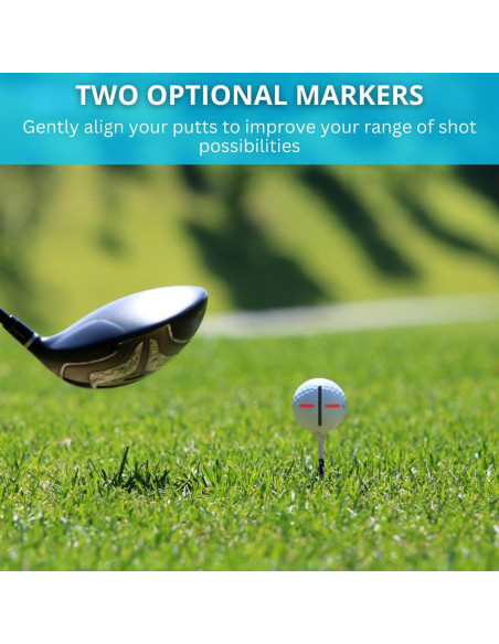 Herramienta de Marcado de Pelotas de Golf NuRich - Paquete de 2