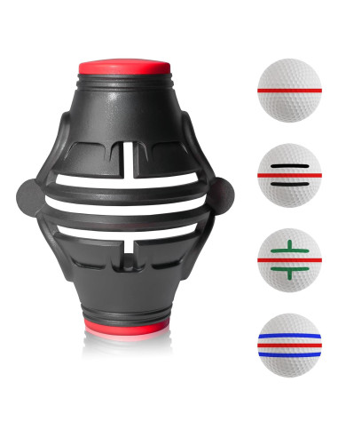 Marcador de Pelotas de Golf OlibaDu Triple Línea 360