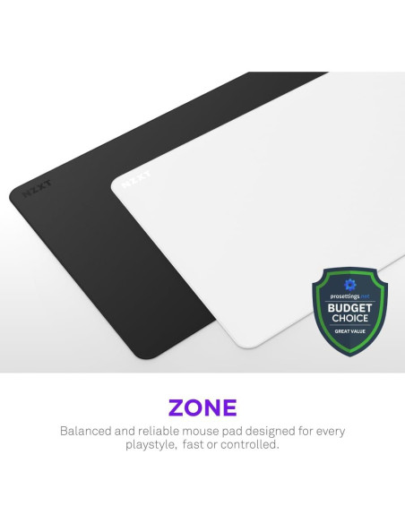 Alfombrilla de Ratón Grande NZXT Zone - Superficie Micro-Weave Alfombrilla de Ratón Grande NZXT Zone - Superficie Micro-Weave