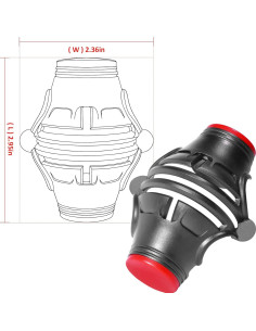 Marcador de Pelotas de Golf OlibaDu Triple Línea 360 2