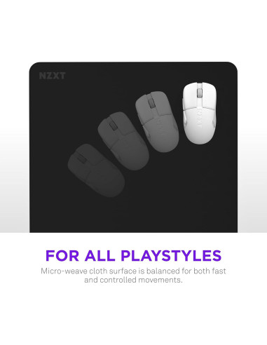 Alfombrilla de Ratón Grande NZXT Zone - Superficie Micro-Weave