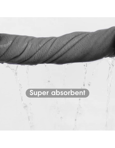 Toalla de Baño Microfibra JML 2 Piezas 76x152 cm Gris