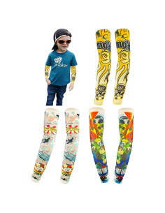 Mangas de Tatuaje Temporales para Niños iToolai - 3 Pares
