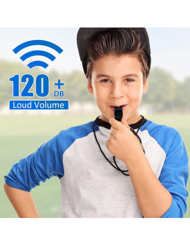 Silbatos Deportivos Flutesan 48 Pcs con Cordón Negro