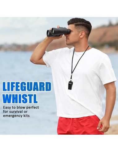 Silbatos Deportivos Flutesan 48 Pcs con Cordón Negro