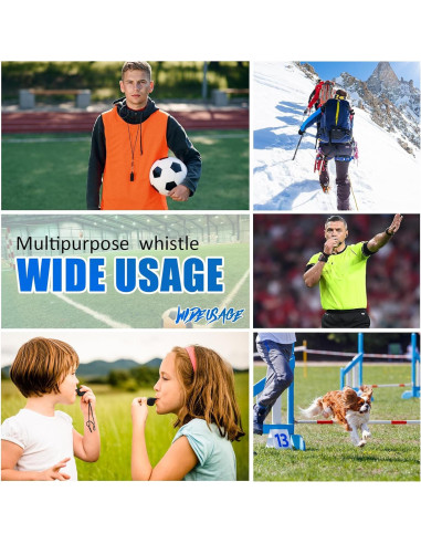 Silbatos Deportivos Flutesan 48 Pcs con Cordón Negro