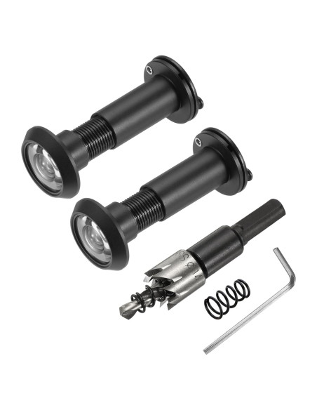 Mirilla de Puerta PATIKIL 2 Pcs Cobre 180 Grados Seguridad