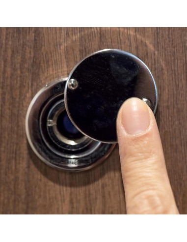 Mirilla de Puerta PATIKIL 2 Pcs Cobre 180 Grados Seguridad