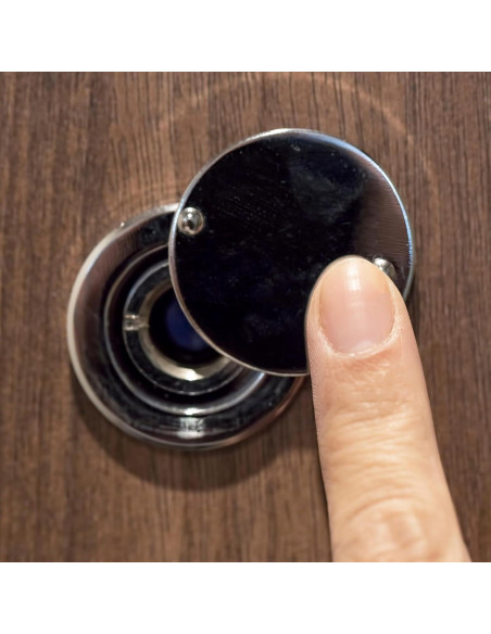 Mirilla de Puerta PATIKIL 2 Pcs Cobre 180 Grados Seguridad