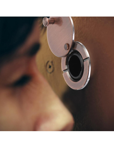 Mirilla de Puerta PATIKIL 2 Pcs Cobre 180 Grados Seguridad
