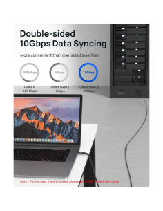 Cable Extensión USB C JSAUX 0.46m 100W 10Gbps 4K 2