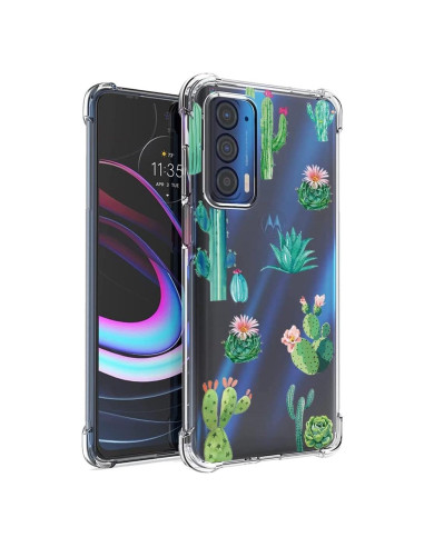 Funda TPU transparente para Moto Edge 2021 - Cactus