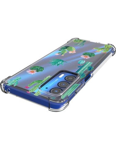 Funda TPU transparente para Moto Edge 2021 - Cactus