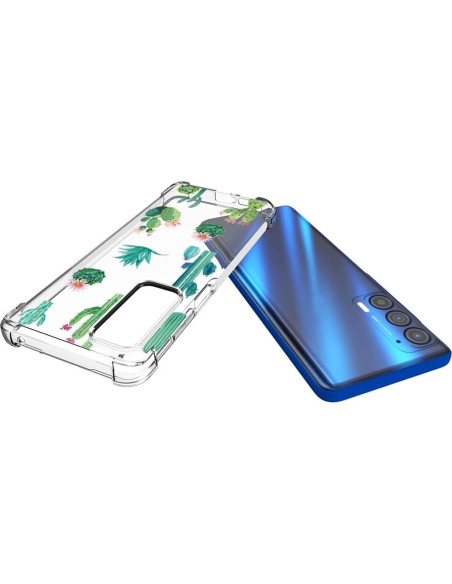 Funda TPU transparente para Moto Edge 2021 - Cactus