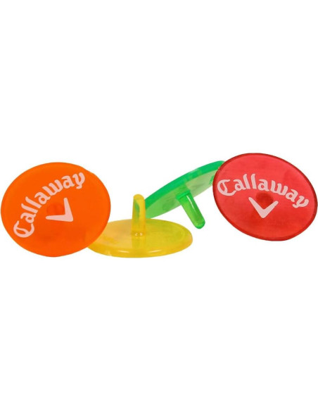Marcadores de Pelotas de Golf Callaway Neon - Paquete de 8