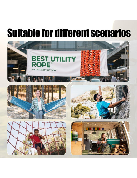 Cuerda Trenzada de Polipropileno 100 pies 6 mm Negra SDLTHR