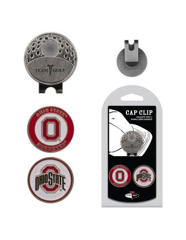 Clip de Gorra Team Golf Ohio State Buckeyes con 2 Marcadores