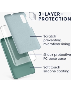 Funda de Silicona TPU KW-Mobile para Samsung Galaxy A50 - Noche Ártica 2