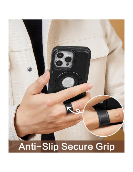 Funda de Cuero Magnética para iPhone 12 Pro Max - BUTAIGA