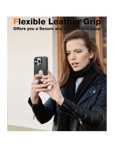 Funda de Cuero Magnética para iPhone 12 Pro Max - BUTAIGA