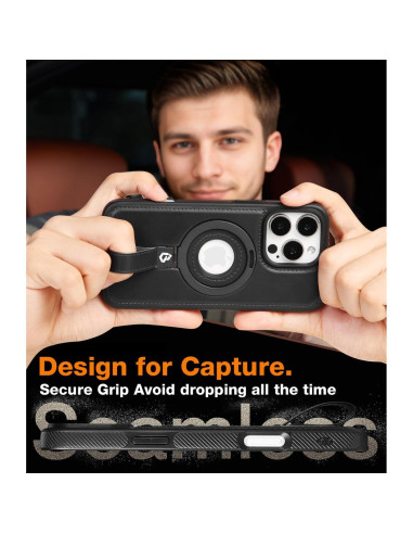 Funda de Cuero Magnética para iPhone 12 Pro Max - BUTAIGA