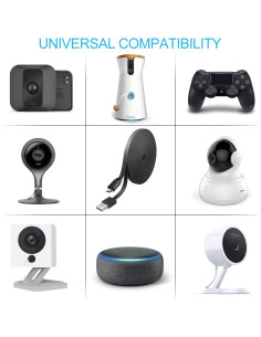 Paquete de 2 Cables de Extensión Micro USB Uogw 4m para Cámaras 2