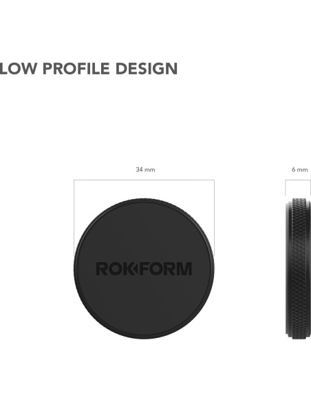 Soporte Magnético Bajo Perfil Rokform para Auto - Negro