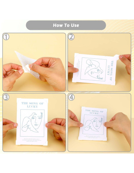 240 Esquinas de Fotos Autoadhesivas Abeillo 2x2cm Blancas