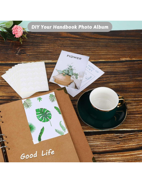 240 Esquinas de Fotos Autoadhesivas Abeillo 2x2cm Blancas