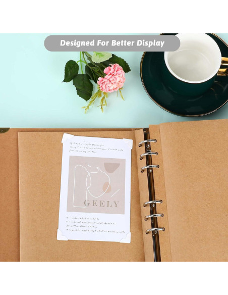 240 Esquinas de Fotos Autoadhesivas Abeillo 2x2cm Blancas