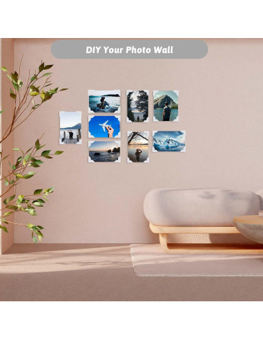 240 Esquinas de Fotos Autoadhesivas Abeillo 2x2cm Blancas