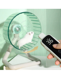 Rueda de Hámster Silenciosa Ipetboom 12 cm para Mascotas Pequeñas 2