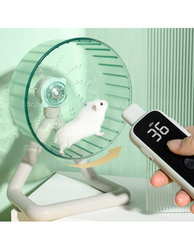 Rueda de Hámster Silenciosa Ipetboom 12 cm para Mascotas Pequeñas