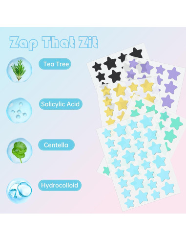 Parche para Granos Waspot Estrella Hidrocoloide 240 Unidades